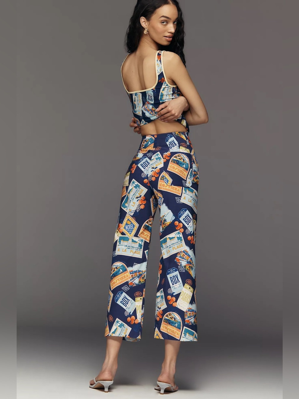 New Anthropologie Maeve Colette High-Rise Wide-Leg Pants in Magic Fabric Size 28 - Picture 4 of 8